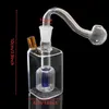 Square shape Mini 10mm Glass Hookah Smoking Pipe Smoke Shisha Diposable Glass Pipes Oil Burner Tobacco Bowl Ash Catchers Bong Percolater Bubbler Random Color Send