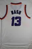 Maillots de basket vintage Charles 34 Barkley Steve 13 Nash Violet Blanc Noir Cousu