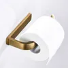 Brons Papier Houder Antieke Zwarte Toilet Roll Houders Chrome Rose Gold Decor WC Handdoek Nikkel Badkamer Accessoire 210720