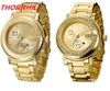 mulher homem Relógios Diamantes Casual Grande Designer ouro Relógio de pulso Moda Luxo Relógio feminino Relógio de quartzo Relojes De Marca Mujer