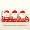 3pcs/lote vela de Natal Festival temático de natal Denamento Candlelight Dinner 3d Cartoon Decorações de mesa românticas Decoração de velas Decoração de casa Presente Santa Snowman Hy0058