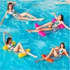 20pcs 120*70cm PVC Inflatable Floats Swimming Pool Toys Foldable Backrest Floating Bed Pools Hammock Chair Noodle Portable Water Float