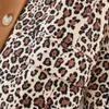 Sólido Patchwork Leopardo Elegante Mujer Blazer Oversize Chic Bolsillos Chaqueta Doble Botonadura Oficina Dama Trabajo Abrigo Outwear 210430
