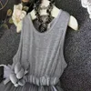 Filles Robe Enfants Vintage Gris Sans Manches Tulle Enfants Robe De Soirée 2-7 Q0716