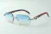 Direct s endless diamond sunglasses 3524024 with peacock wooden temples designer glasses size 18-135 mm264v