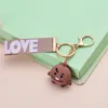 square play youth group classic stereoscopic drop glue doll with love ribbon key chain bag pendant toys RRE11916