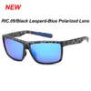 9 Farben 580p Männer polarisierte Sport rechteckig grün blau Sonnenbrille TR908357572