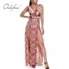 Zomer Dames Maxi Party Backless Nigh Club Dragen Red Sequin High Slit Sexy Lange Jurk 210415