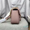 Women Lady Messenger Bags Love heart V Wave Pattern Satchel Genuine Leather Shoulder Bag Chain Handbags Purse crossbody mini bag tote