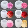 3D Rose Mold Siliconen Zeep Kaars Mallen Gereedschap Ijsblokjeslade DIY Huishoudelijke Icemaker Whisky Wijndecoratie Accessoires T2I51891