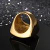 Fashion Gold Large Rings for Women Party Jewelry Big Square Cocktail Ring 316L Stainless Steel Anillos Mujer 2106234086842