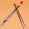 Chopsticks 1 Pair Sushi Stainless Steel Grade Square Chinese Silver Metal Chopstick Reusable Chop Stick Kitchen Tools