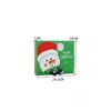 Festive Noël Big Gift Box Santa Papercard Kraft Présent Party Favor Boîte à bonbons Rouge et Vert Party Favor Sac cadeau T2I52782