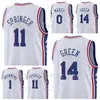 スクリーンプリントバスケットボールTobias Harris Jersey 12 Joel Embiid 21ベンシモンズ25 Seth Curry 31 Shake Milton 18 Furkan Korkmaz 30ブルーホワイトブラックベージュメンズ子供女性