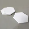 NEWNEWCreative Hexagon Ceramic Cork Coaster for Wooden Table Home Ceramics Decoration Cup Mat CCB8178