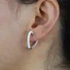 colorful fashion women jewelry micro pave 5A sparking cz Neon enamel heart Shaped Huggie hoop earring