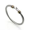 Popular steel wire ed hook shaped Bracelet Gold Bracelet Stainless steel cable Bracelet6367703