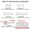 1 2 3 4 Seter Christmas Sofa Pokrowce na salon Elastyczne Slipbovers Stretch All-inclusive Couch Cover Home Xmas Decor 211207