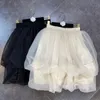 black fluffy skirts