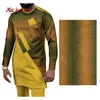 Wax African Fabrics High Quality Gold Ankara Batik XIAOHUAGUA Wholesale Sale Polyester Sewing Women's Hem Dresses FP6400 210702