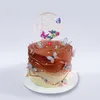 Altre forniture per feste festive Uccello colorato Buon compleanno Cake Toppers Cupcake rosa oro per decorazioni per bambini