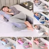 Oreillers en forme de U confortable ceinture de maternité corps oreiller de grossesse femmes enceintes dormeurs latéraux coussin pour Bed262n2437341