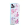 Bling Clear Butterfly Bumper Casos para iPhone 12 11 Pro Max Mini XR XS x 8 7 6 PLUS