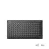 Men's Leather Large Capacity Long Multi-Functional Wallet Top Cowhide Hand-Woven Mobile Phone Bag