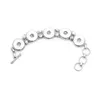 Nyaste snap -knappen Armeletbangles 5 -knapp Rhinestone Design Snap -knapplegering Charm Bangles 18mm