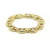 2021 12 mm Miami Cuban Link Bracelet Bracelets do męskiego naszyjnika tenisowego Bling Hip Hope Out Diamond Gold Srebrny Raper W2654839