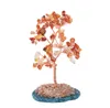 Árvore de cristal natural ametista sorte árvore-artesanal decoração decoração ágata fatias de pedra ornamentos minerais sn5617