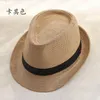 10pcs/lot 01806-beixing Summer Solid Classic Paper Cap Cap Men women fedoras wholesale wide brim hats
