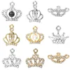 20st / Lot Dancing Mask Charms Rhinestones Crown Floating Pendant Dangle Charms DIY Tillbehör Fit för Floating Locket Smycken