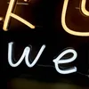 "welcom" Sign Bar KTV Club wall decoration handmade white led neon light 12 V Super Bright