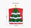 Party Favorit 54 * 48cm Julstolsskydd Santa Claus Ny non-woven stol Set Cartoon Old Man Snowman DD845