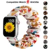 SCRUNKIE REP FÖR APPLE WACK Ultra 49mm Band 8 7 41mm 45mm 44mm 40mm 42mm 38mm Elastic Nylon Solo Loop Smart Armband Fit IWatch Serie 6 SE 5 4 3