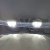 1 SET CAR LED DRL FOG -lampor för Toyota Sequoia 2018 2019 2020 FOG Light Cover Grill strålkastarram Ramen för Foglampor