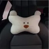 لطيف تون الدب عنق الرحم القطني دعم سيارة neckpillow مسند الرأس وسادة