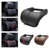Almofadas de assento 1pc PU Couro de couro Auto pescoço travesseiro de espuma de espuma Rest para apoio de cabeça de cabeça de almofada de almofada acessórios Interior