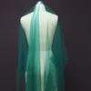 Bridal Veils Green One Layer 3 Meters Tulle Wedding Dress Beautiful Veil