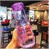 17oz Plastic Water Tumblers 500ml Dimond Shape Sport Flessen BPA Gratis Drinkfles Trave Mok