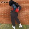 WLWXR Tracksuit Letter Graphic Print Loose Long Sleeve Hoodie Women Sweatsuits 2 Two Piece Sets Women Outfits Matching Set 2020 X0428