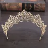 Cabeças de cabeceiras coroas de noiva noivas Diamante de casamento cintilante Tiaras Bandeira de cabelo Cristal de cabelo doce Capacete de joias