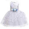 Lace Tulle Girls Pageant Dress Flower Girl for Wedding Floral Party Princess First Communion Gowns 3 4 6 8 10 12 Y 210508