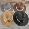 Plus taille hommes hat de paille plage oversize de soleil cape de soleil Lady Panama CAP grand taille chapeau seau grand taille fedora chapeau 5558cm 5960cm 6163cm 24319987965