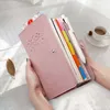 Agenda Diary Personal Organizer PU Leather Cover Loose-leaf Notebook Replaceable Paper Traveler Notepad Stationery Supplies 210611