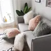 Fur Throw Pillow Case Fluffy Plush Cushion Decorative Pillows Case for Couch Bed Living Room Car Chair TX0127