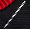 316L Ze stali nierdzewnej Chopsticks Izolacja cieplna i Anti-Skalding Home Hotel Square Non Slip Chopstick SN6024