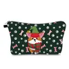 GAI Christmas Series Elements New Printed Cosmetic Bags Clutch Bag Female Multi-purpose Zipper Travel Storage Cases Large Capacity Gift Wholesale