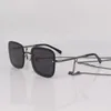 Gafas de sol con montura de cadena de metal cuadrada con colgante individual extraíble9187838